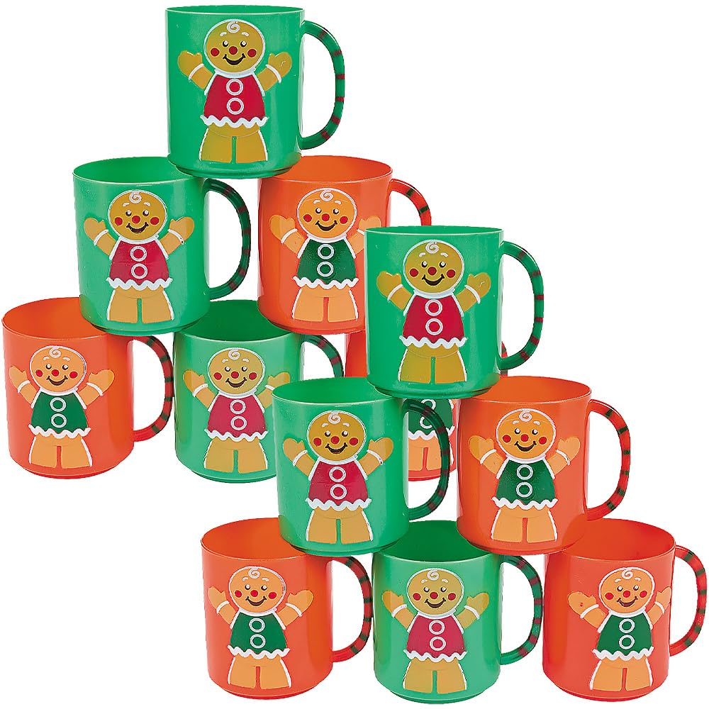 Amazon.com: Fun Express Christmas Mugs Set of 12 - Plastic